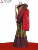 Pure Handloom Thread Muppagam Three Color Kanjeevaram Silk Saree